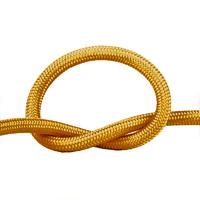 Провод круглый в текстильной оплетке 2х0,75 мм2 песочное золото